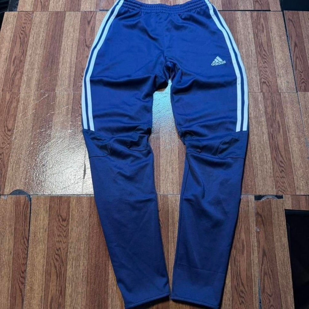 Adidas Blue Striped Retro Tech Sportswear Track Sweatpants Small